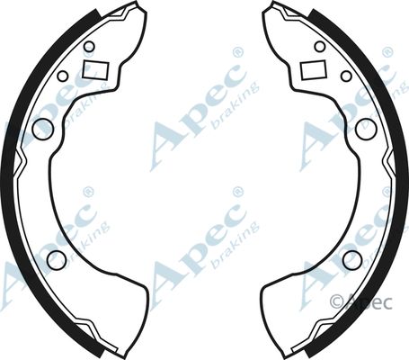 APEC BRAKING Bremžu loku komplekts SHU332